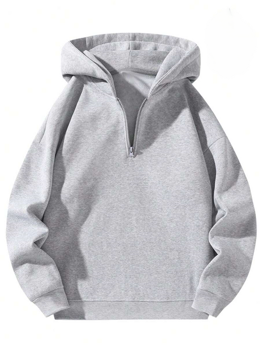 Half Zip Casual Hoodie