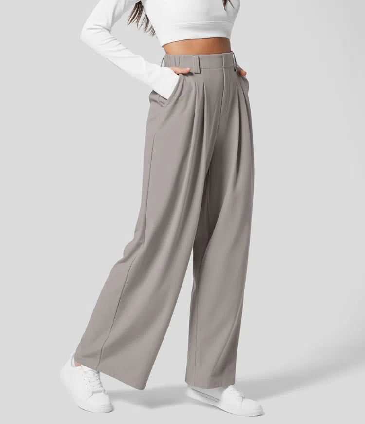 Grey Wide Leg Pants