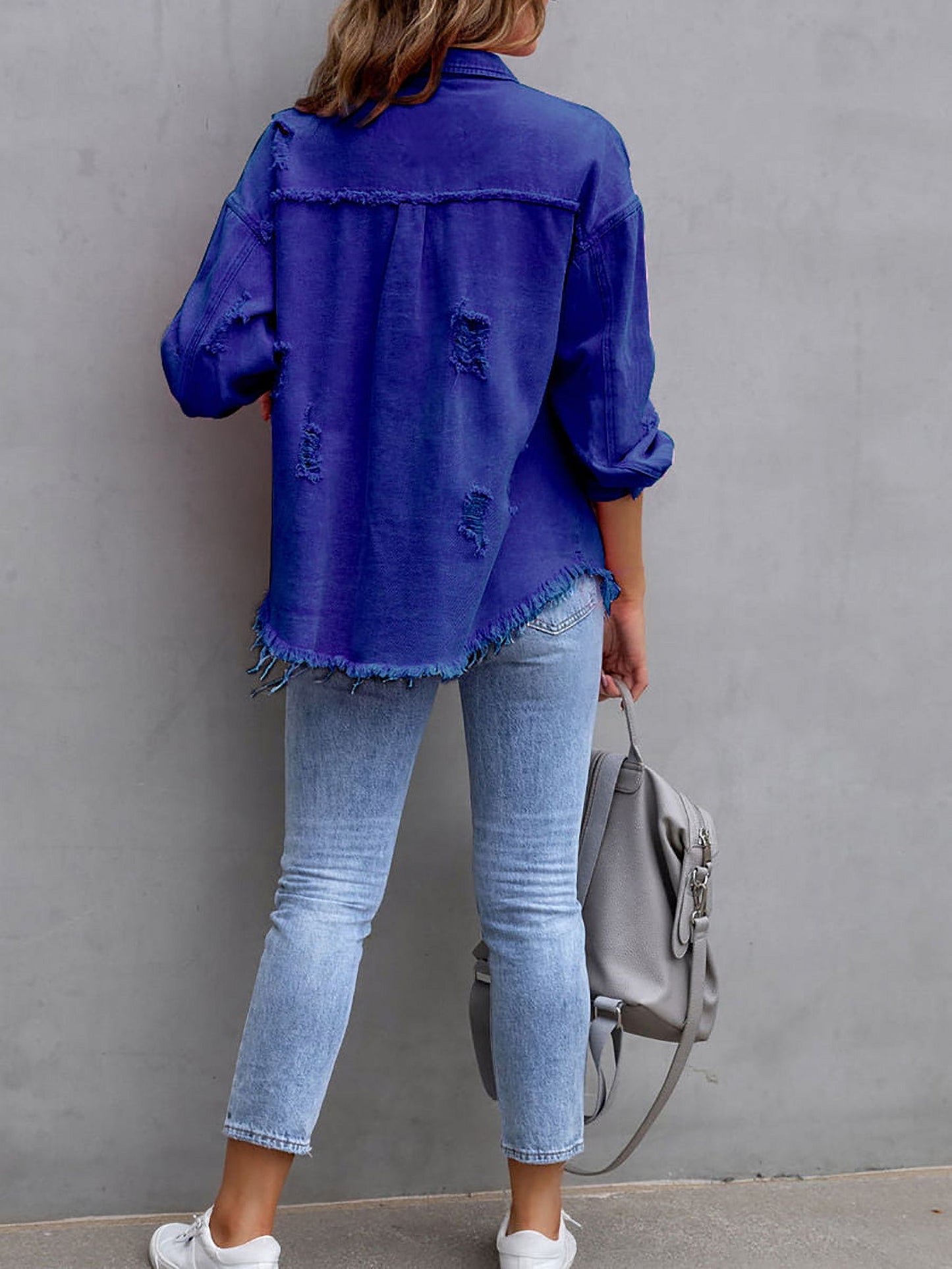 Frayed Denim Jacket