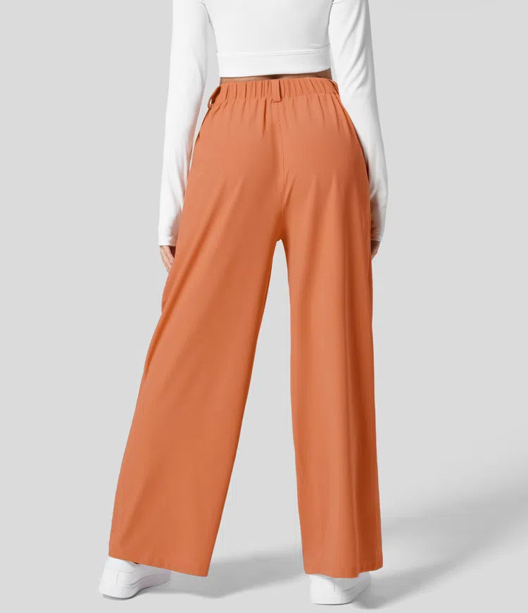 Orange Wide Leg Pants