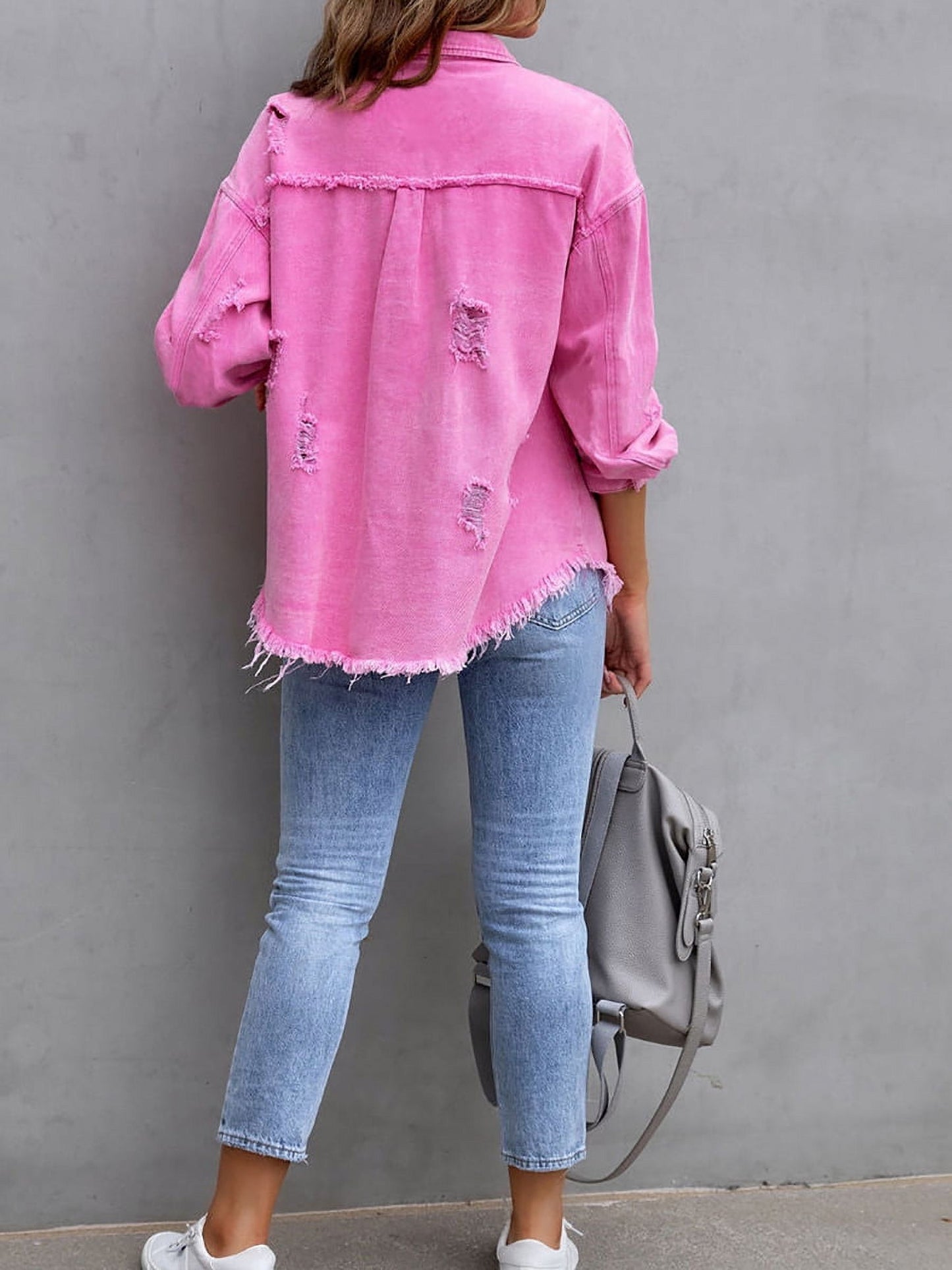 Frayed Denim Jacket