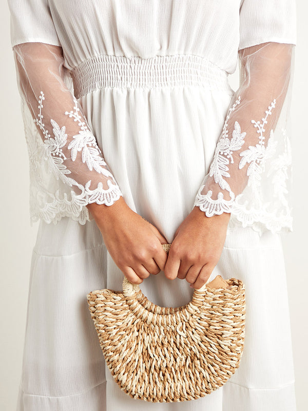 Off-Shoulder Lace Sundress