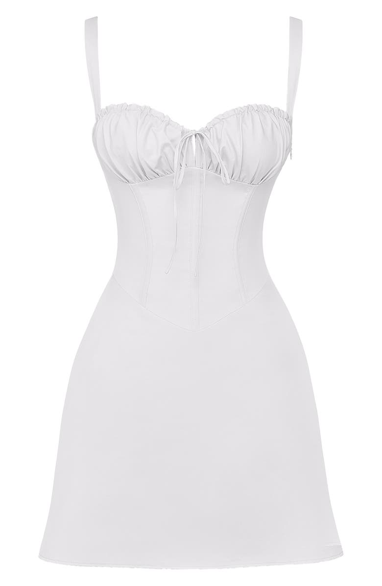 White Corset Mini Dress