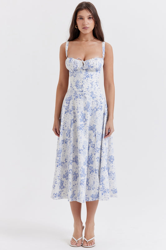 Blue Floral Sundress