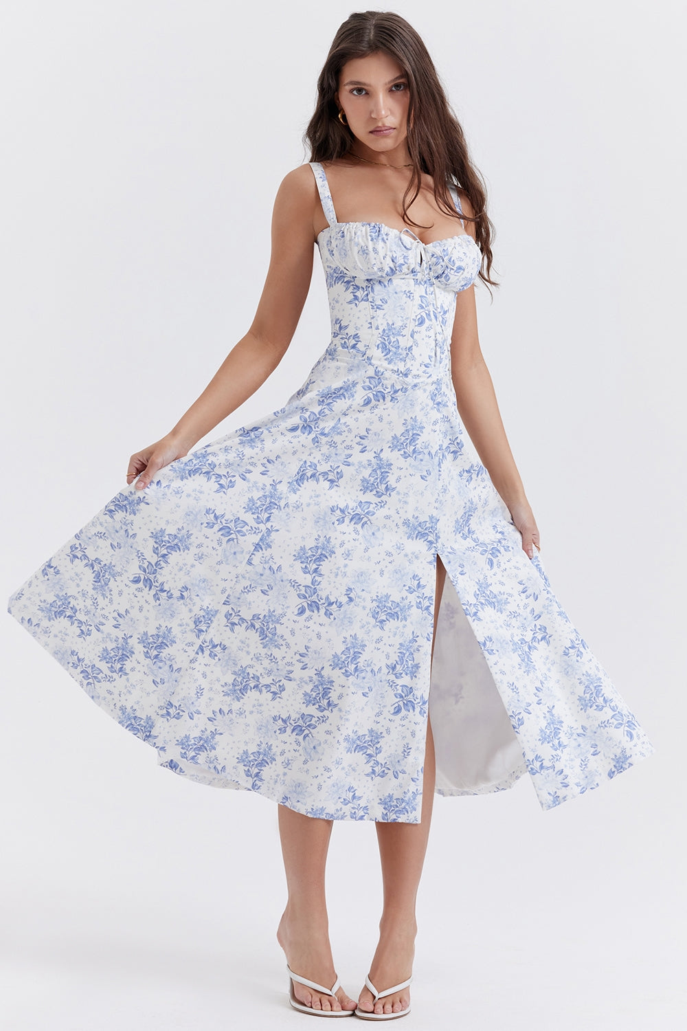 Blue Floral Sundress