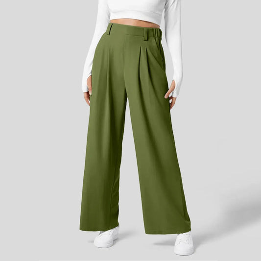 Green Wide Leg Pants